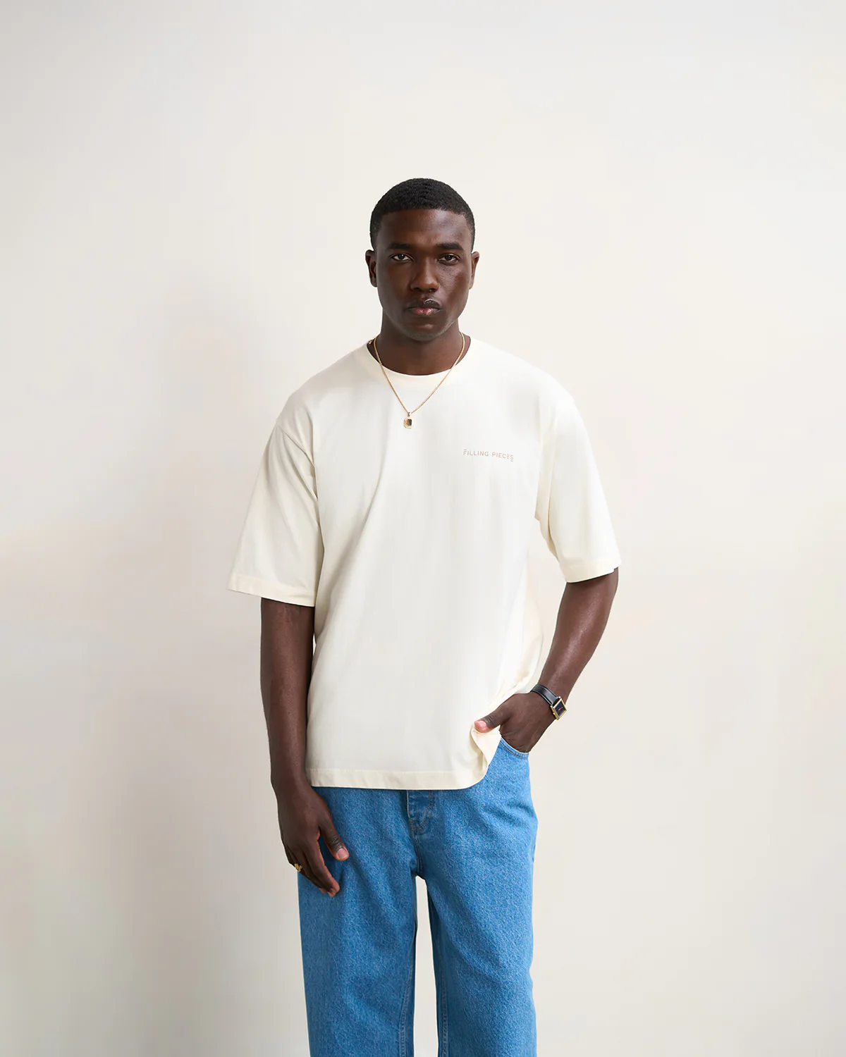 T-shirt Boxy Antique White