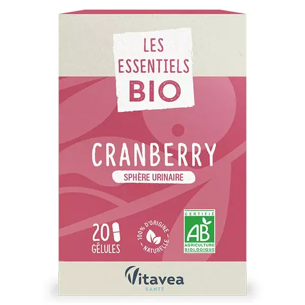 Nutrisanté Cranberry Orgânico Nutri'Sentiels 20 cápsulas