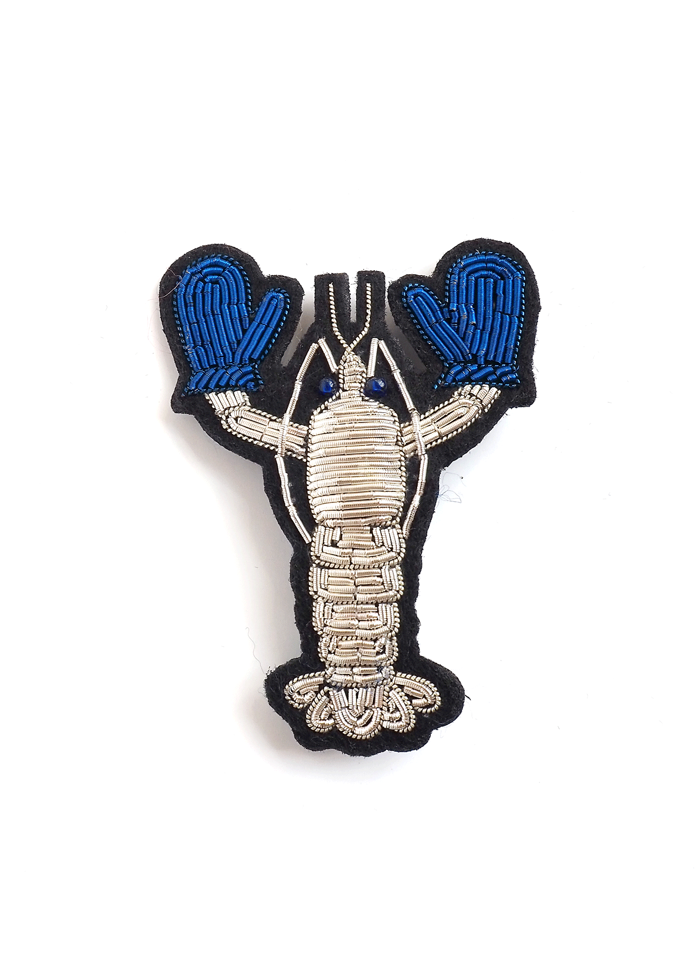Broche brodée Homard avec gants