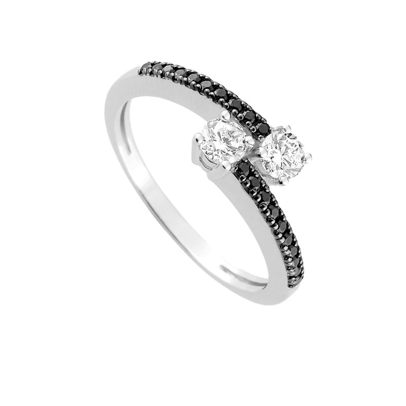 Bague femme - Oxyde de zirconium - Argent 925