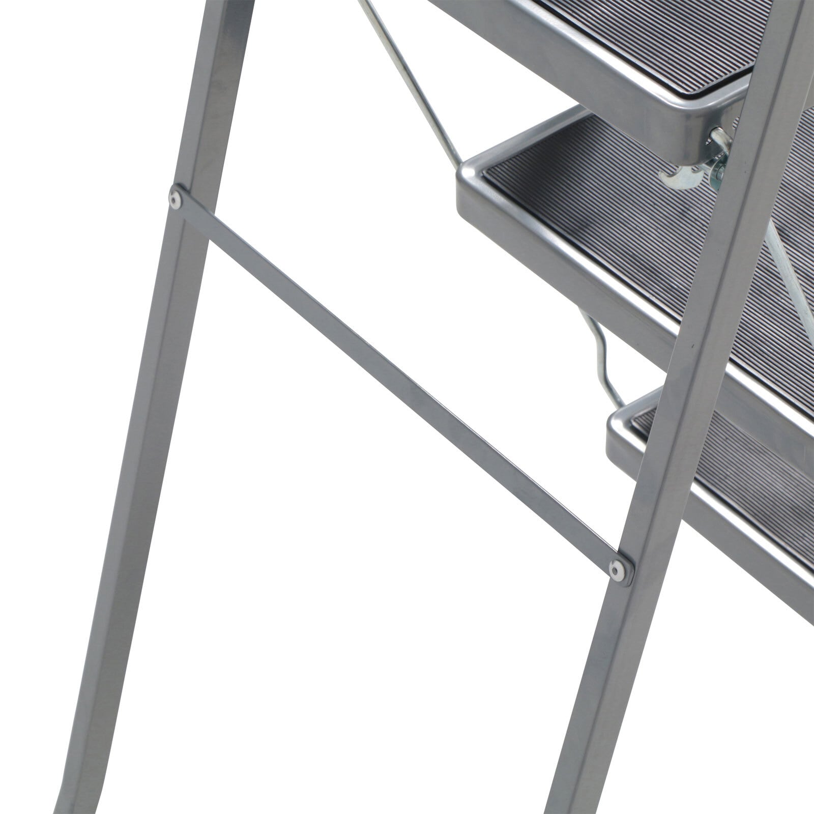 Klapptritt Top Star Stahl Silber 3 Stufen