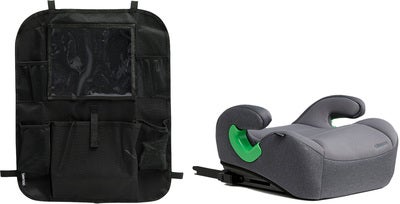 Beemoo Raise 2 i-Size Beltepute ISOFIX inkl. Beemoo Smart Organizer, Mineral Grey