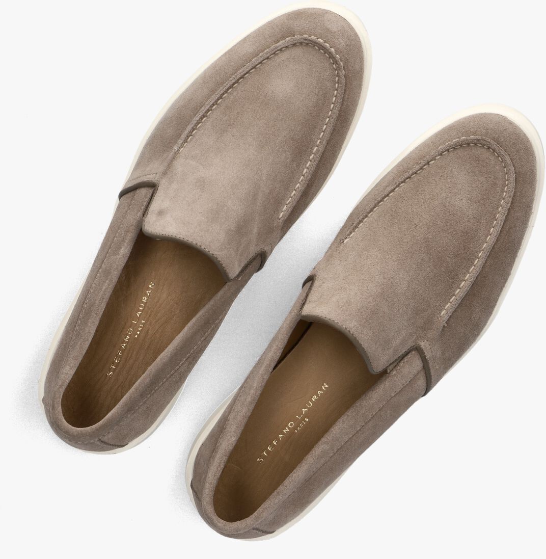 taupe stefano lauran loafers 7137