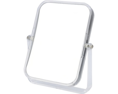 form&style cosmeticaspiegel, staand, opvouwbaar, 3x vergroting, transparant frame
