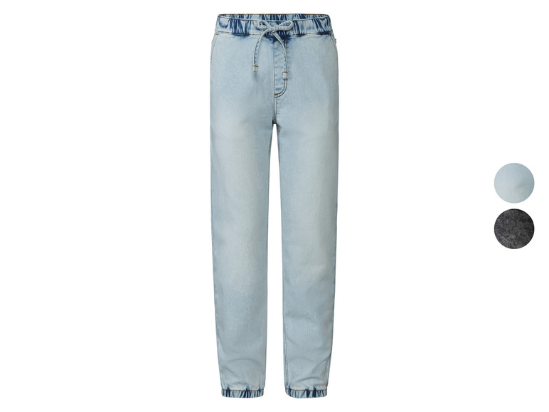 Dames denim joggingbroek