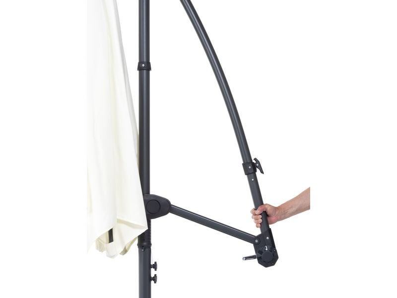 COCON Sonnenschirm TR-018 Ø 300 cm, hängend, Nature Eleganter Ampelschirm für heisse Sommertage