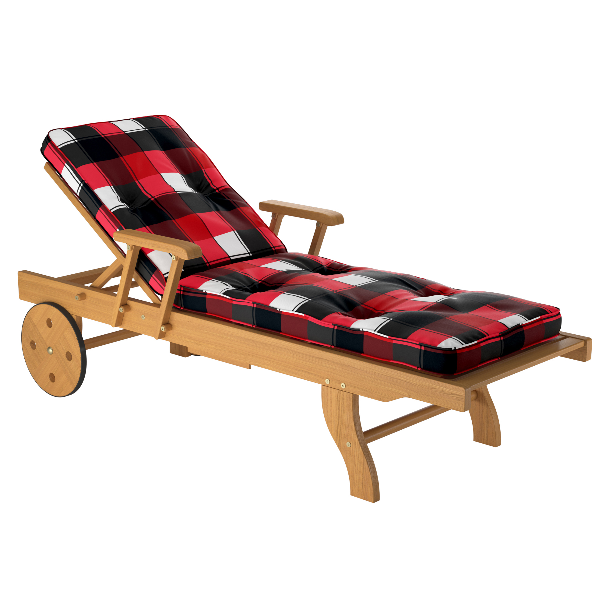 Liegenauflage COSY rot kariert