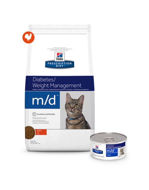 Hill's Prescription Diet M\/D Diabetes\/Weight Management Zak Kip - Kattenvoer