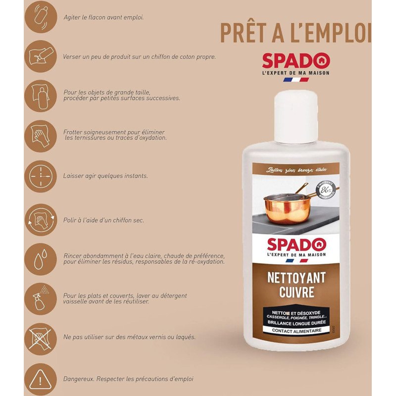 Nettoyant spécial cuivre 250 ml
