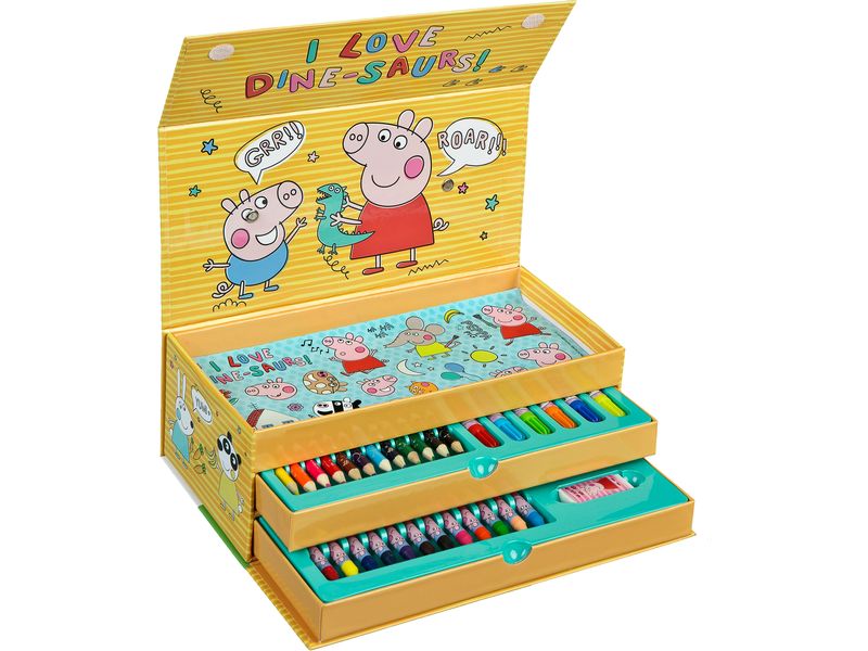 Undercover Malset Peppa Pig 44-teilig Malkiste
