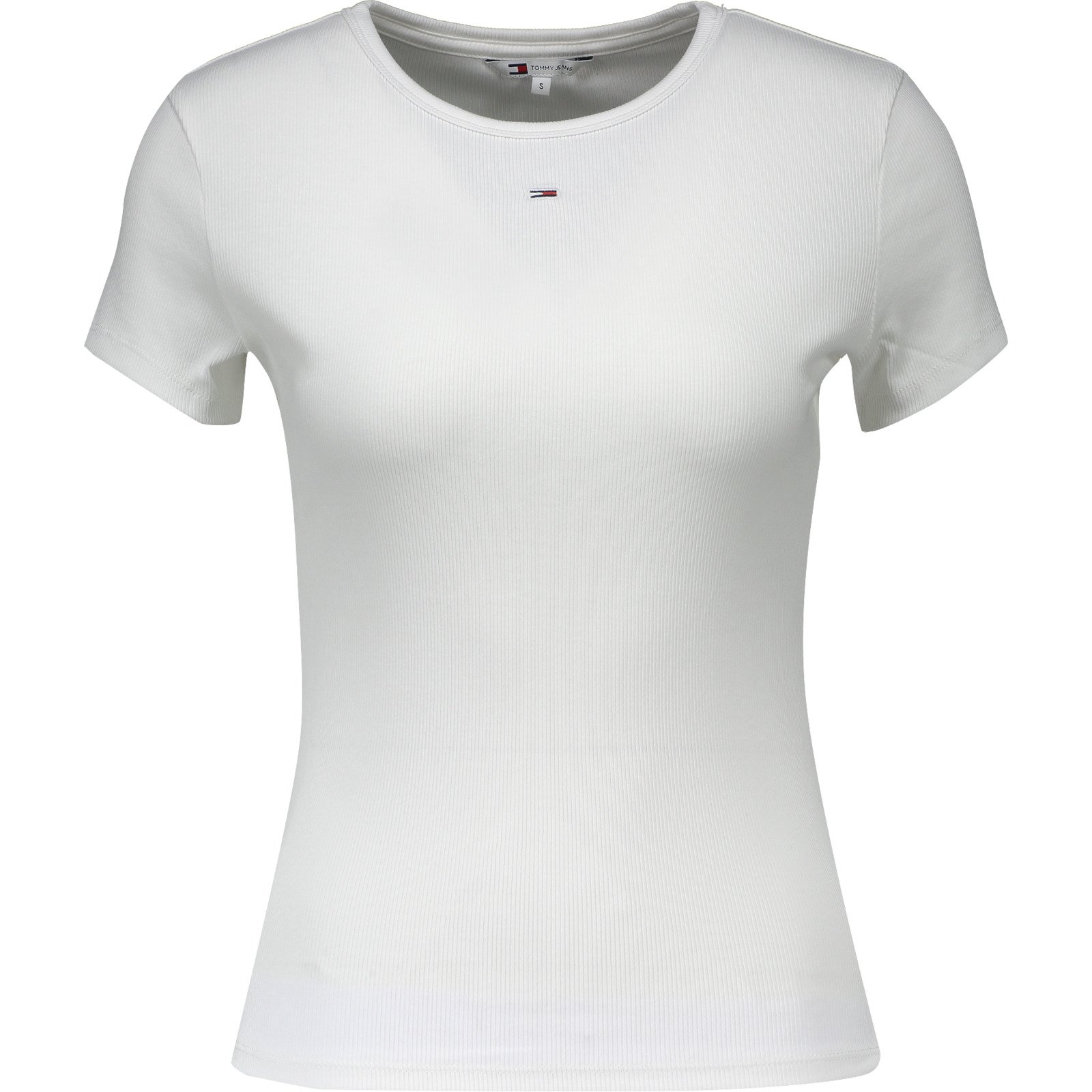 Tommy Jeans Damen-T-Shirt Slim Ess Rib