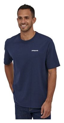 T-shirt Manches Courtes Patagonia P-6 Logo Responsibili-Tee Bleu Homme