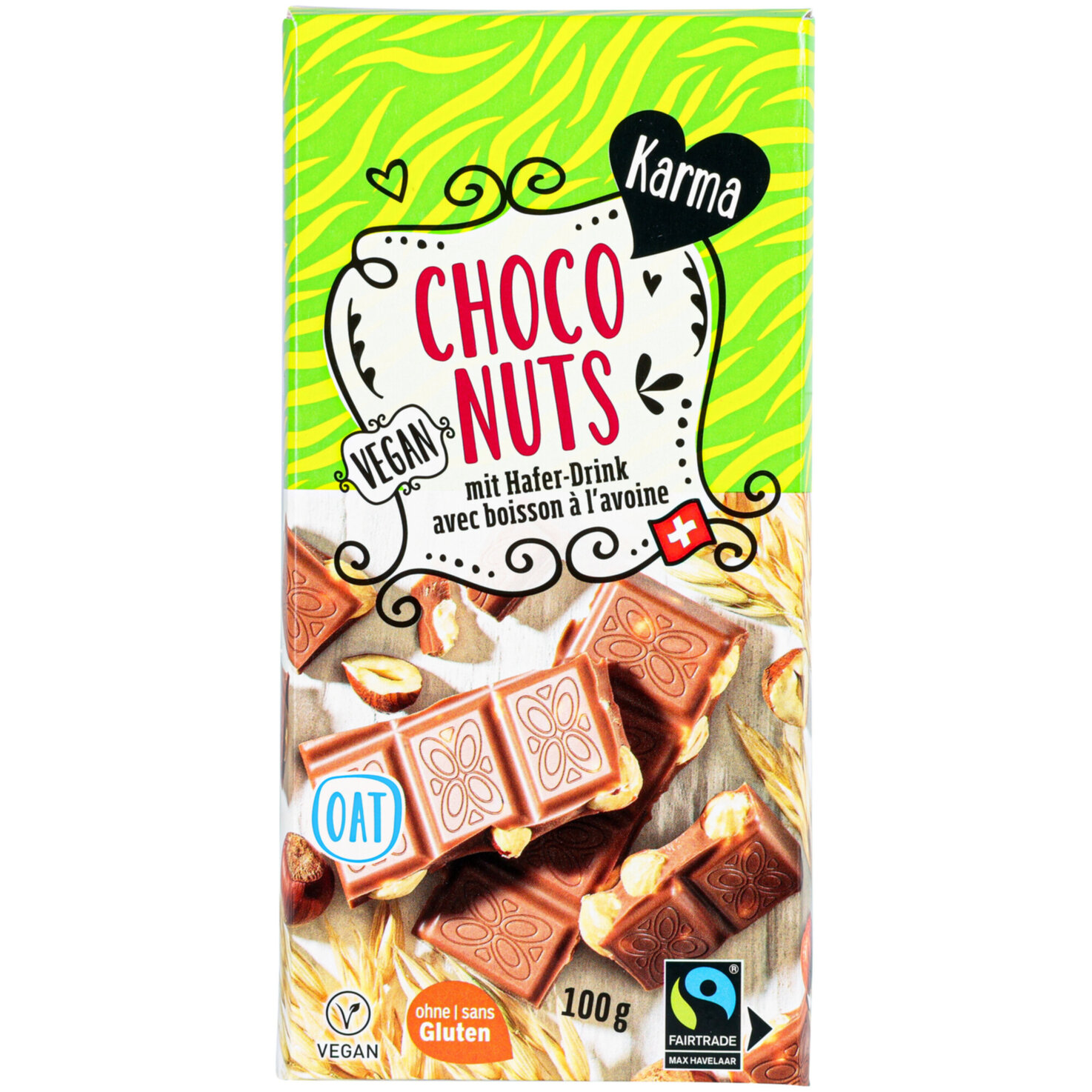 Karma Fairtrade Tafelschokolade Choco Nuts
