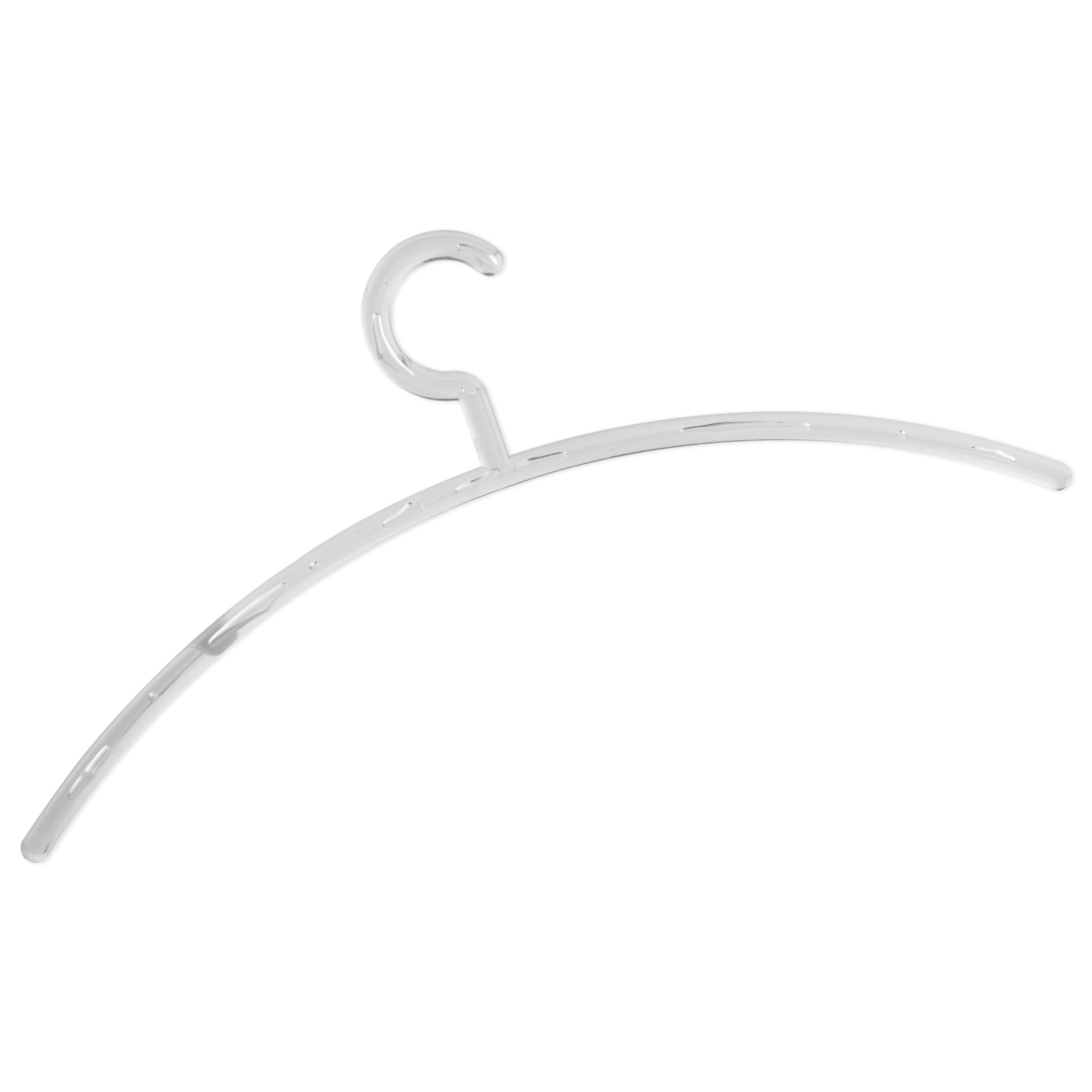 10er-Set Kleiderbügel - transparent - Blasenoptik - Kunststoff