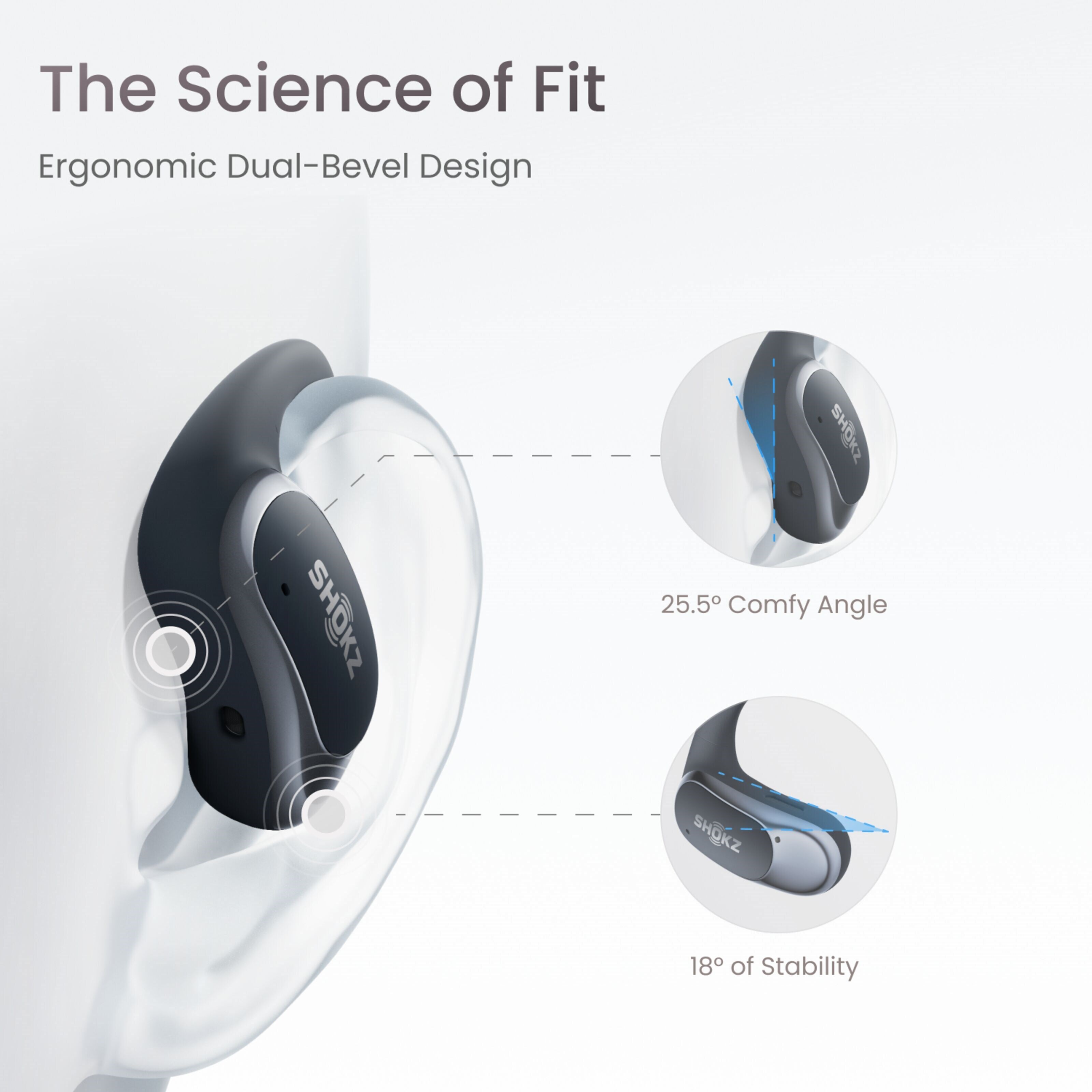 Shokz OpenFit Air Trådløse hodetelefoner Svart