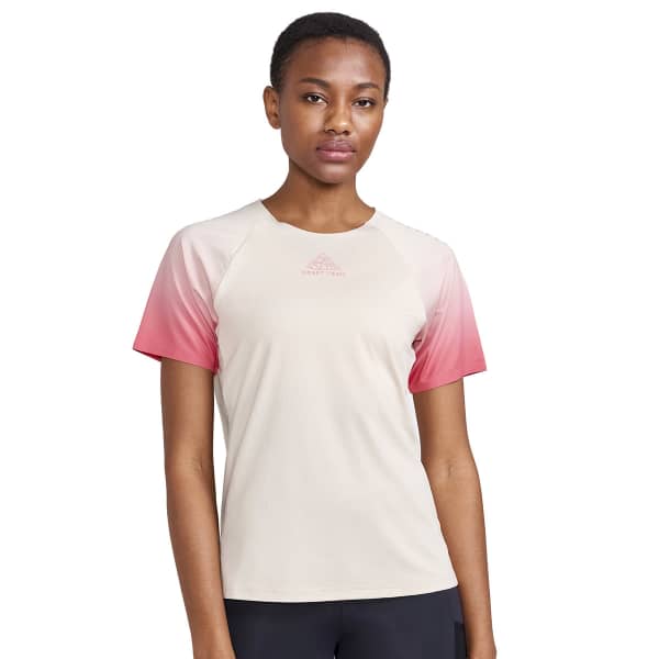 T-shirt trail CRAFT PRO TRAIL SS TEE W ECRU/MULTI