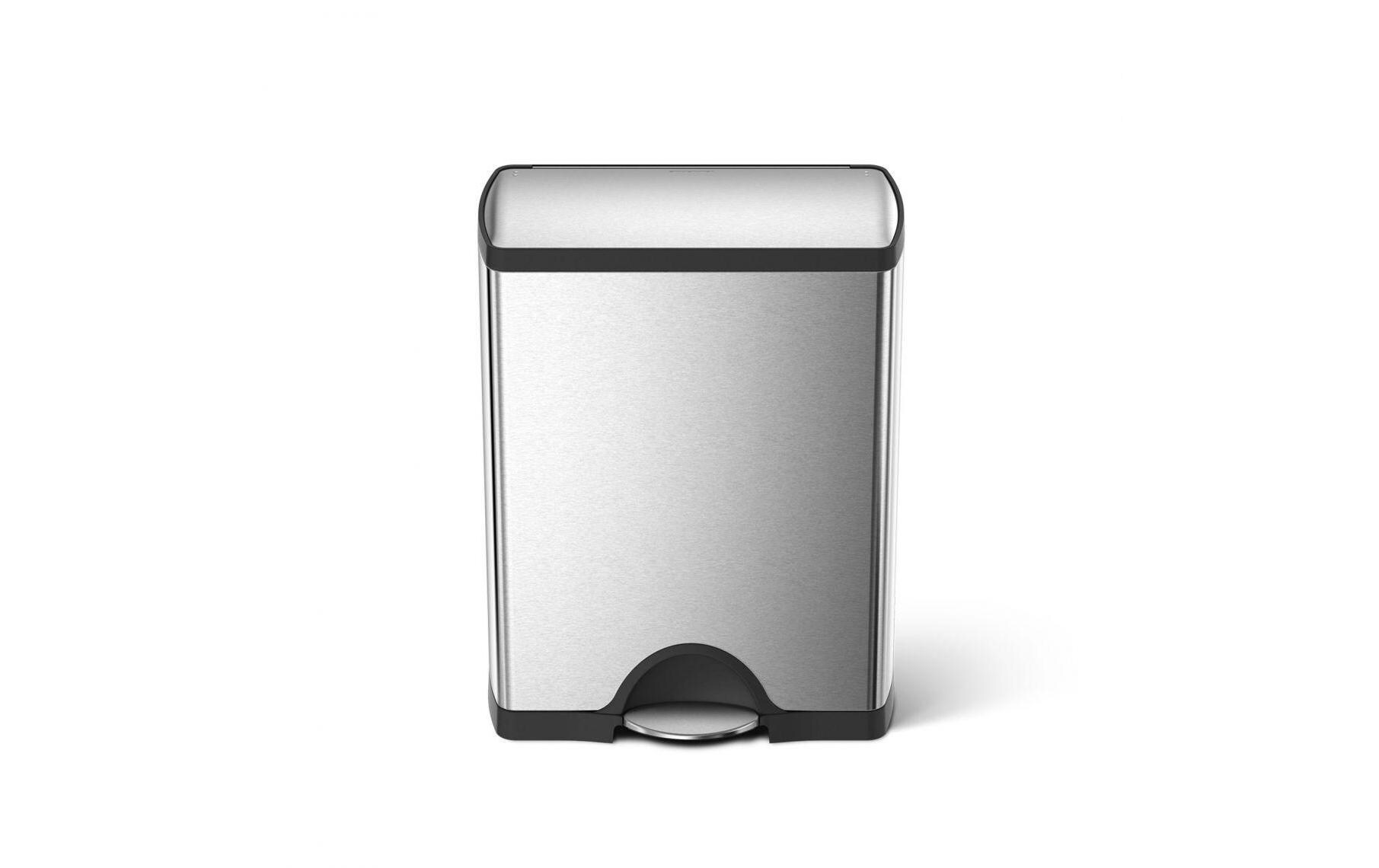 Recyclingbehälter CW1830 46 Liter, Silber<br>Abfalltrenner