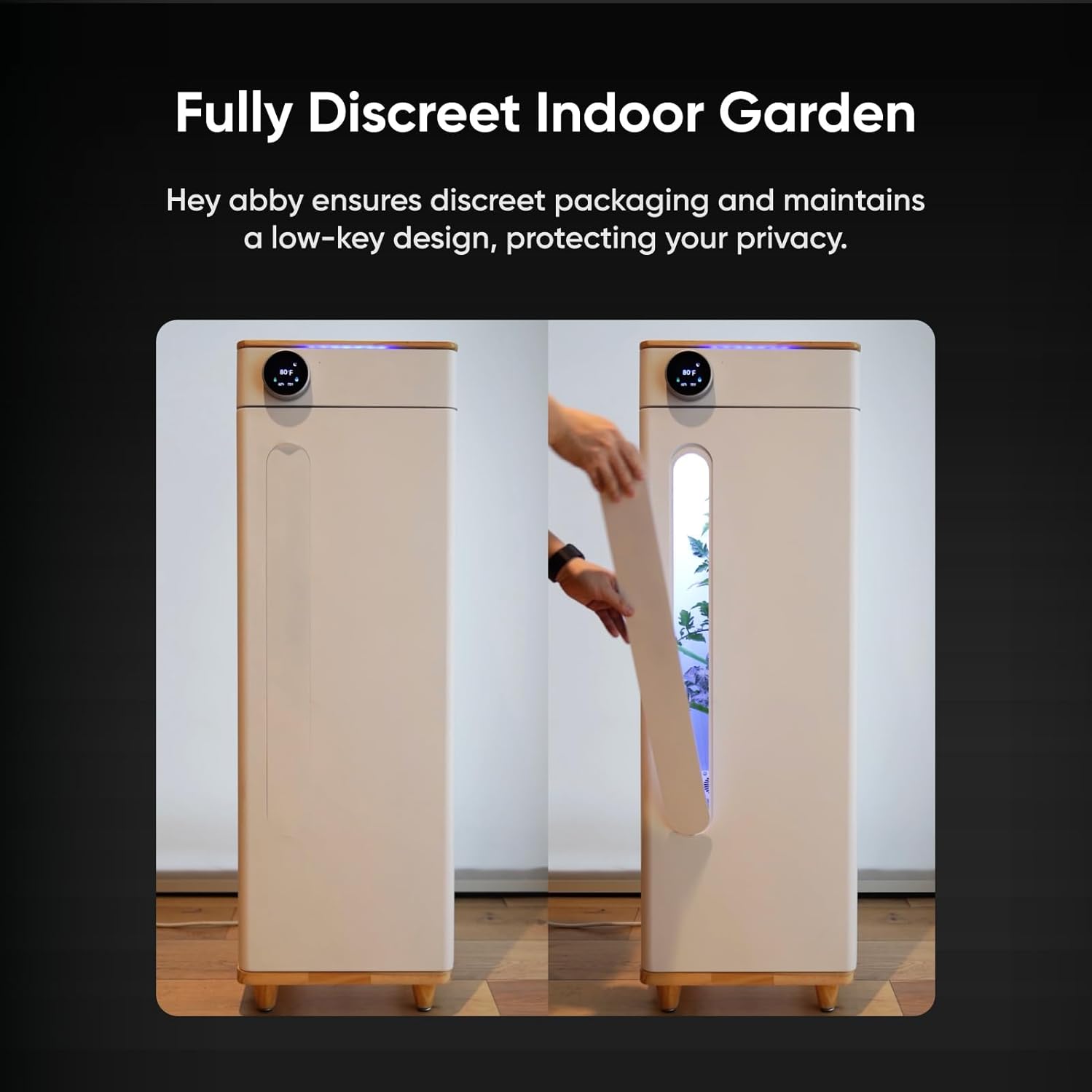 Hey abby OG Pro Smart Grow Box, vollautomatisches komplettes Hydroponisches Anzuchtsystem Indoor Growzelt mit 301H LED-Wachstumslicht und Smart Airfow, kein Zusammenbau nötig, 15,75