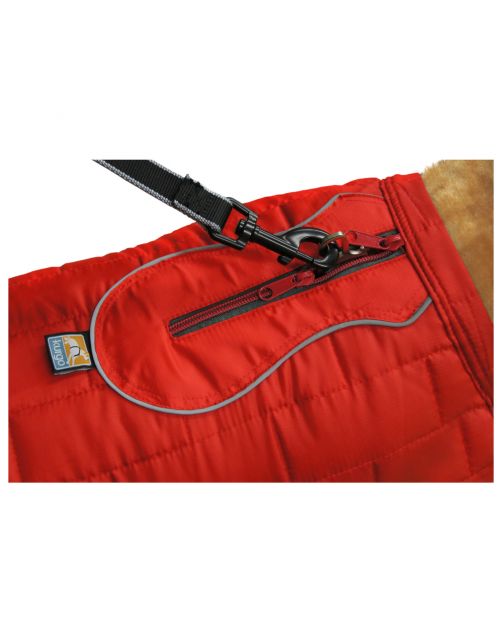 Kurgo Loft Jacket Rood&Antraciet - Hondenjas