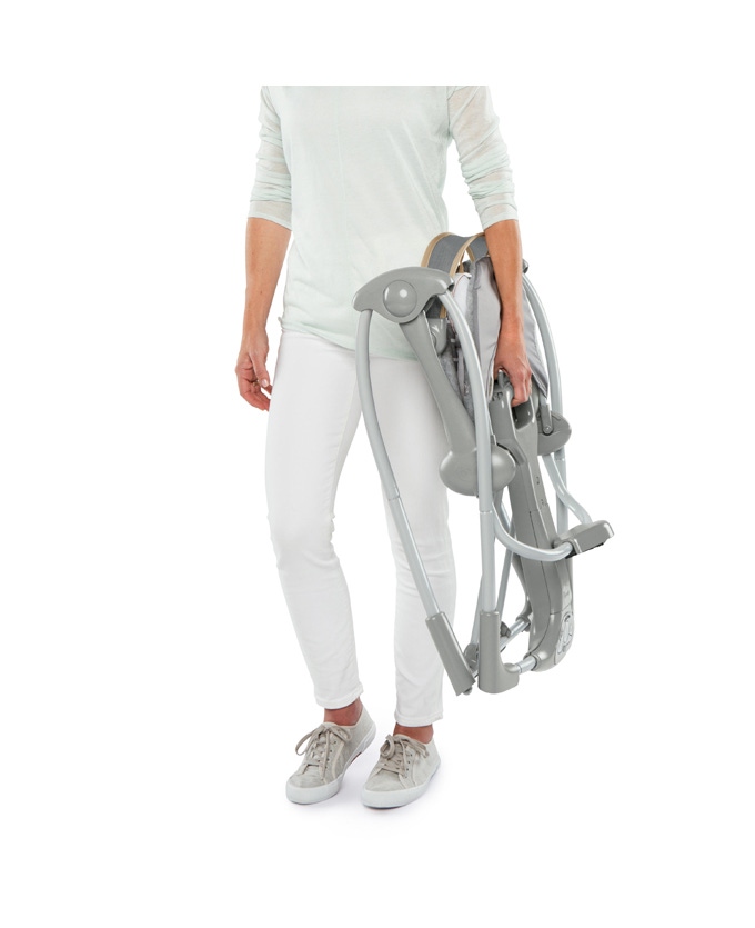 Ingenuity Swing and Go Bella Teddy Boutique babyswing grijs