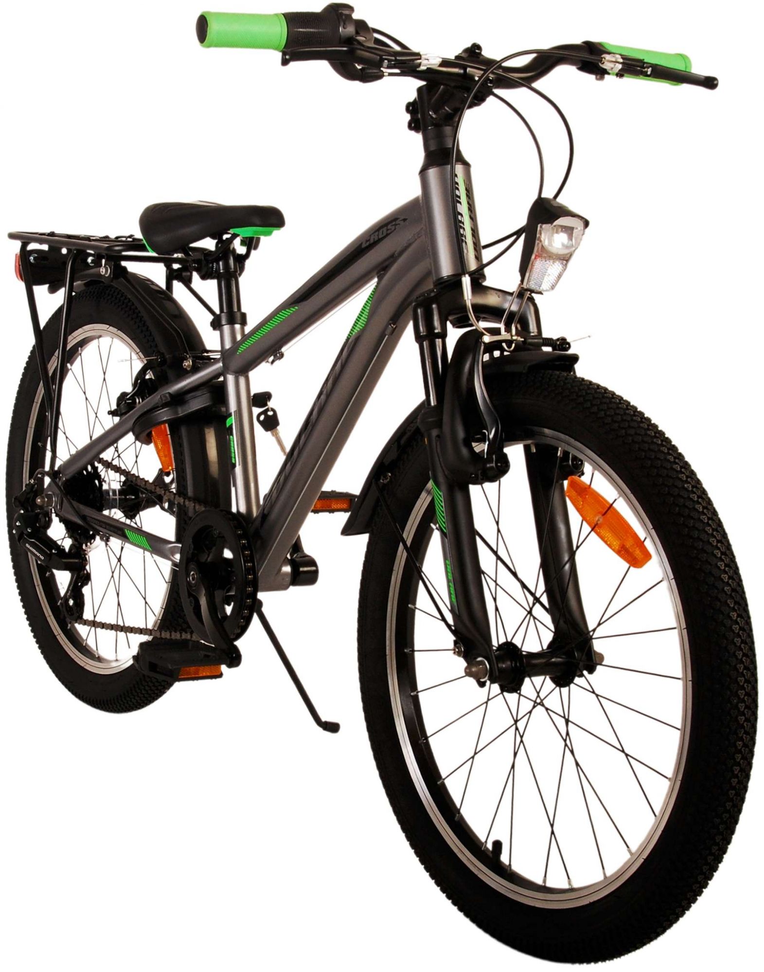 TPFSports Cross Kinderfahrrad - Jungen - 20 Zoll - Rücktritt + Handbremse - 6 Gänge - Silber