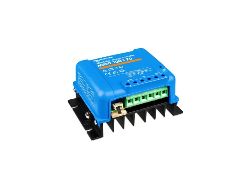 Victron Solarladeregler BlueSolar MPPT 100/20, 12/24/48 V 2 MPPT- Regler mit einem Wirkungsgrad von über 98%