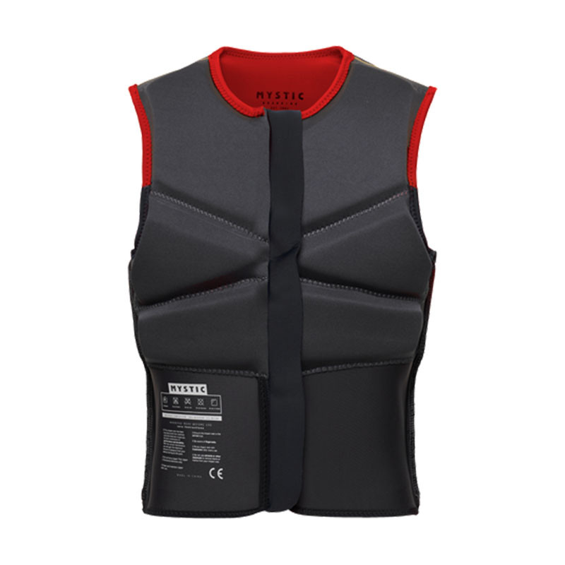 Gilet impact mystic block frontzip rouge