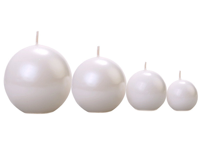 Bolkaarsen Parelmoer Metallic 6cm 10st