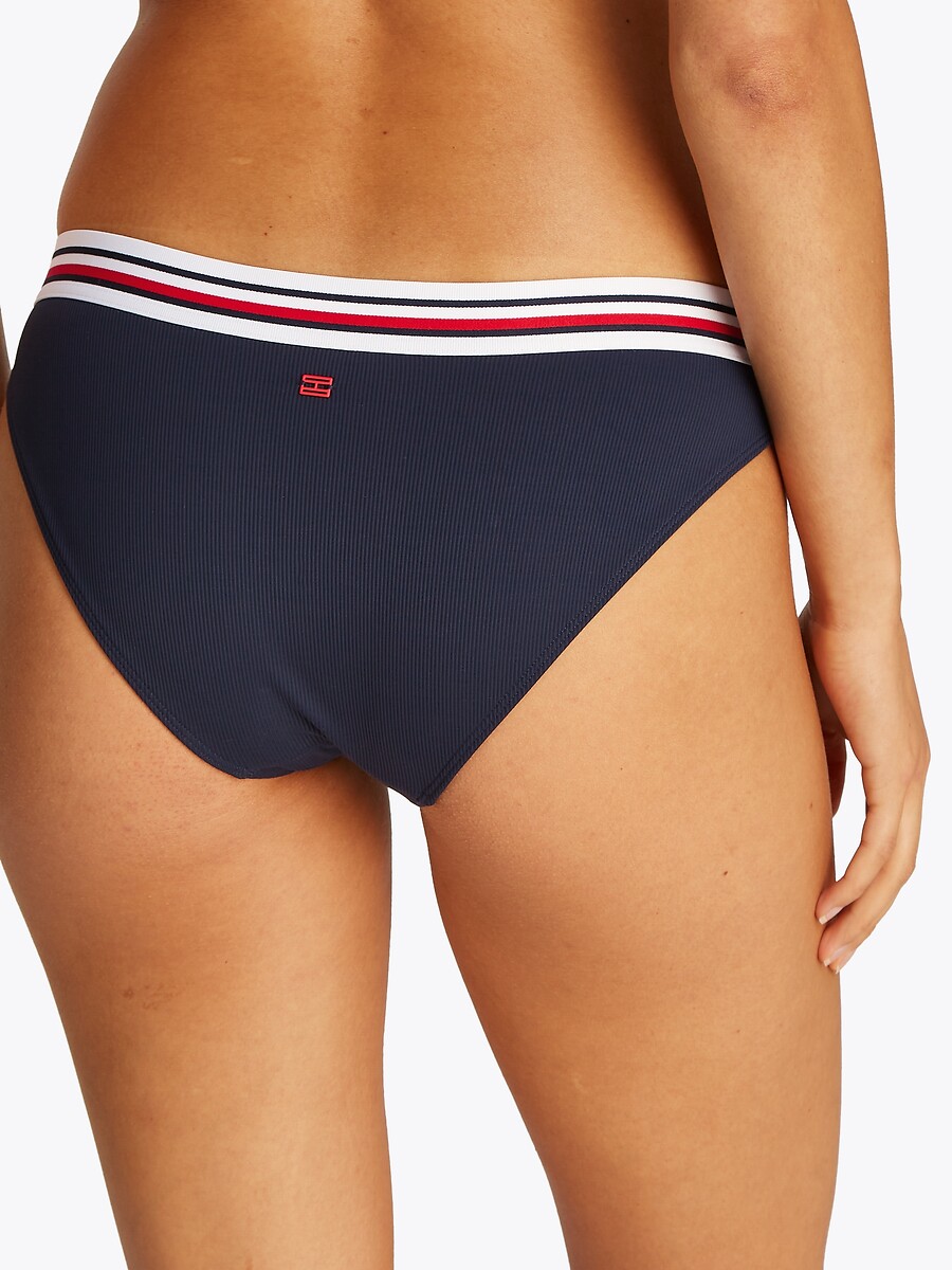 TOMMY HILFIGER<br>Calcinha biquíni TH Global Stripe