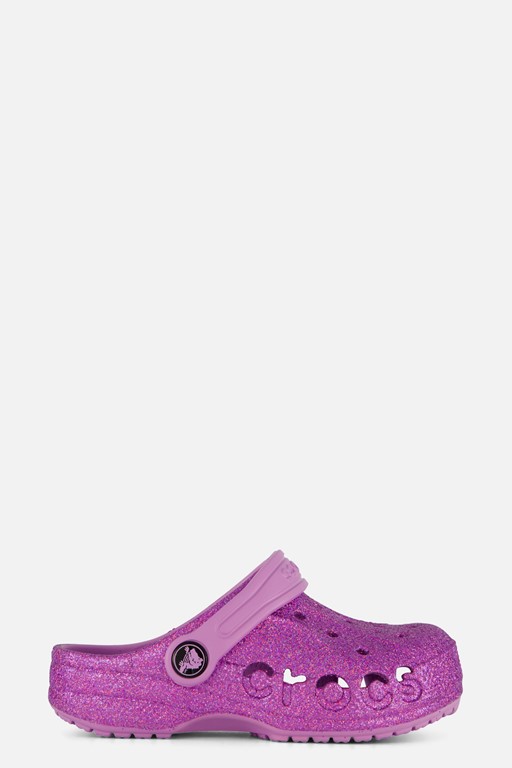 Crocs Baya Glitter Clogs Slippers paars Rubber