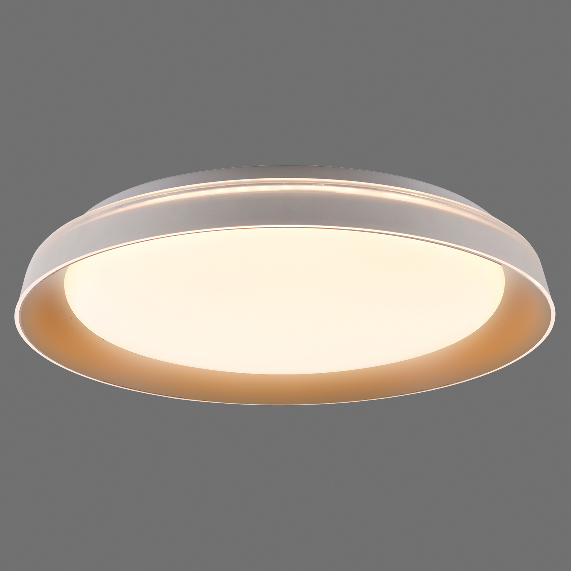 LED-Deckenleuchte - messingfarben matt - dimmbar