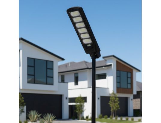 JORTAN TECH - Eclairage solaire Lampadaire modèle g - 280 watts - 224 led - 63500k