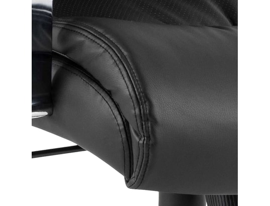 TOILINUX - Chaise de bureau à roulettes ben - noir