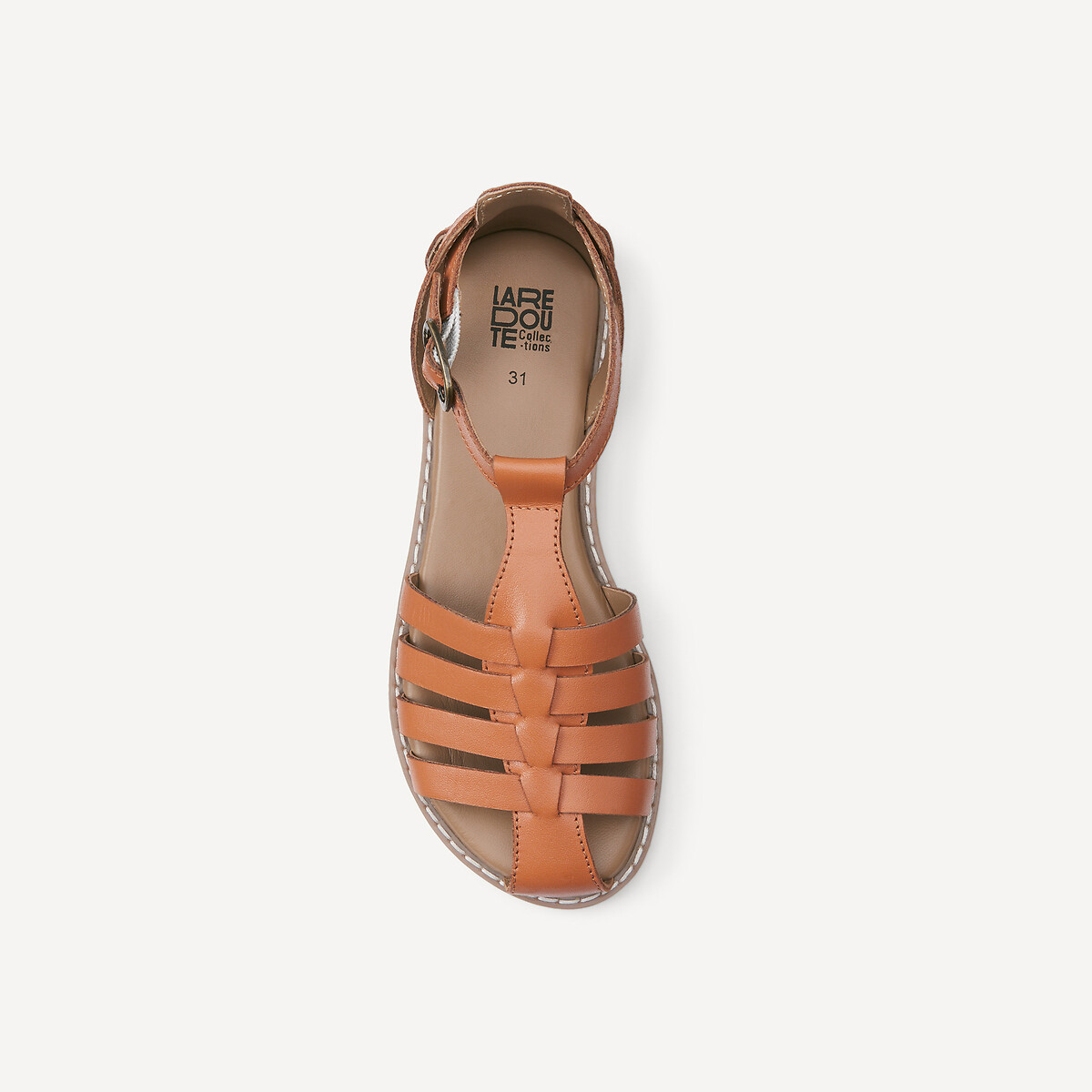 COLEÇÕES LA REDOUTE<br>Leren sandalsen