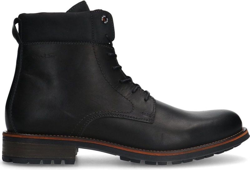Van Lier - Heren - Zwarte leren veterboots