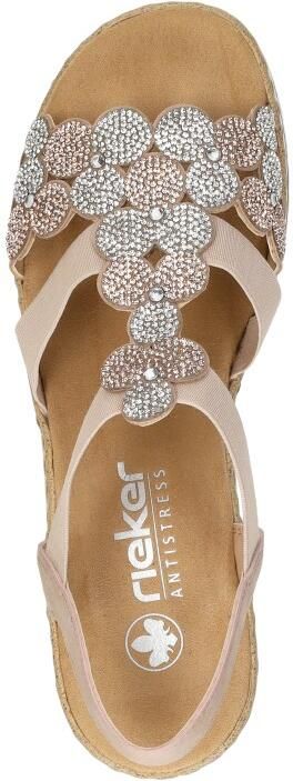 Rieker Sandalen Plat Sandalen Plat Roze