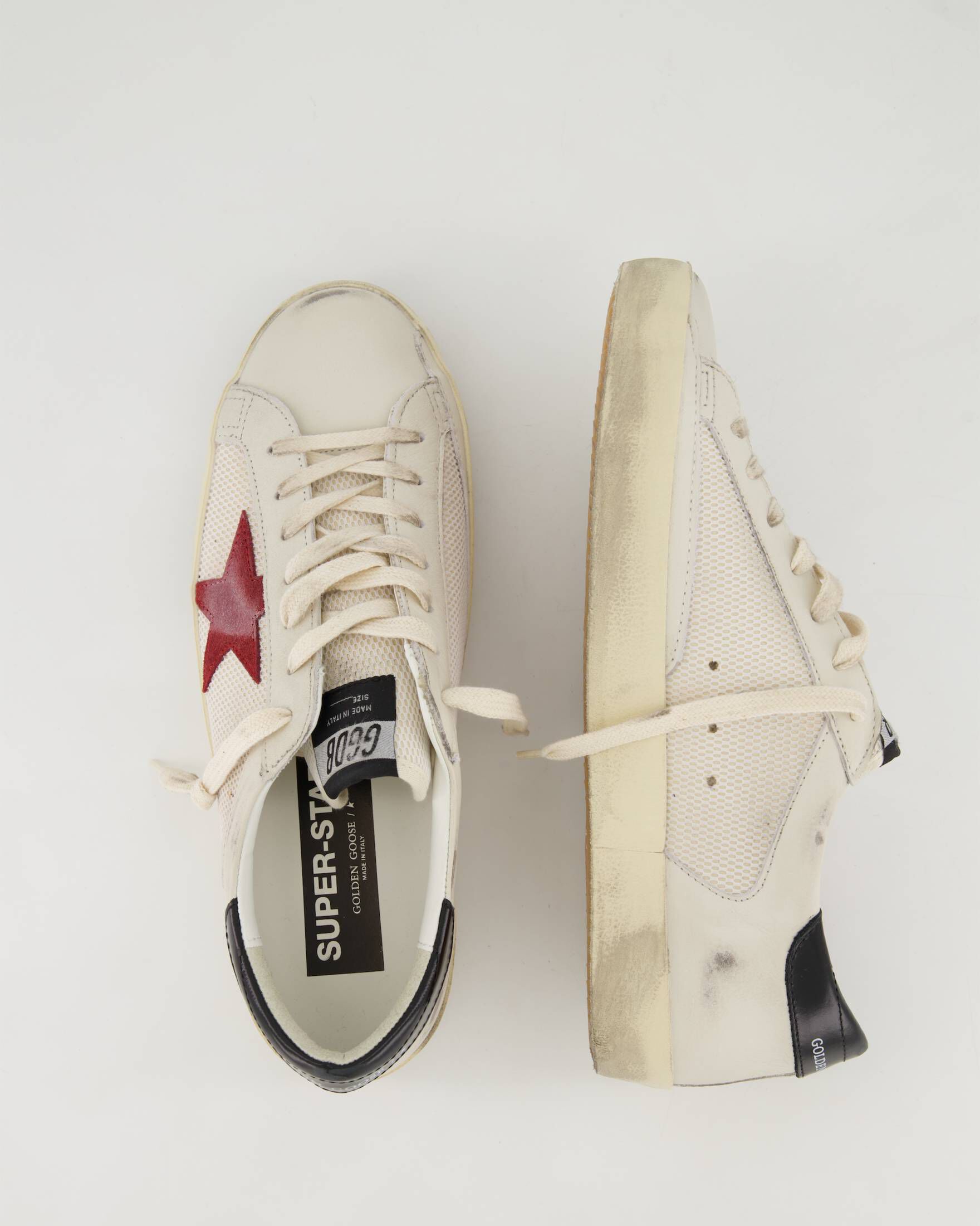 Golden Goose| Herren Sneaker SUPER-STAR NET AND LEATHER