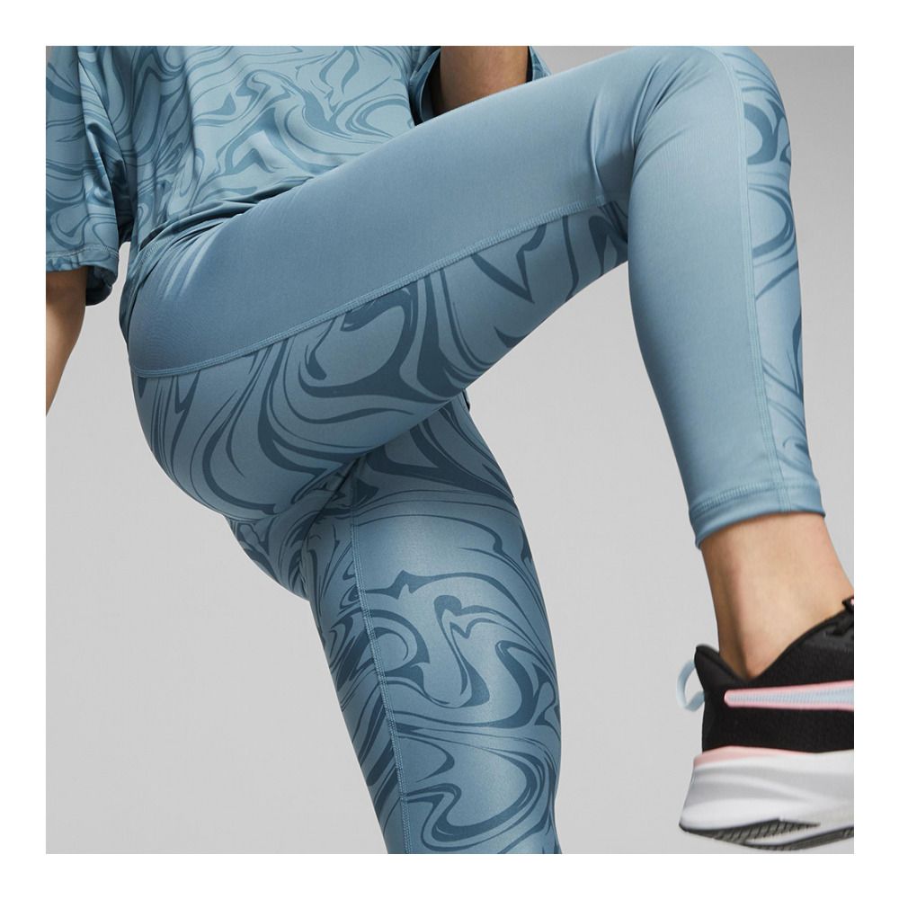 Puma FAVOURITE - Legging Femme bold blue/marbelized aop