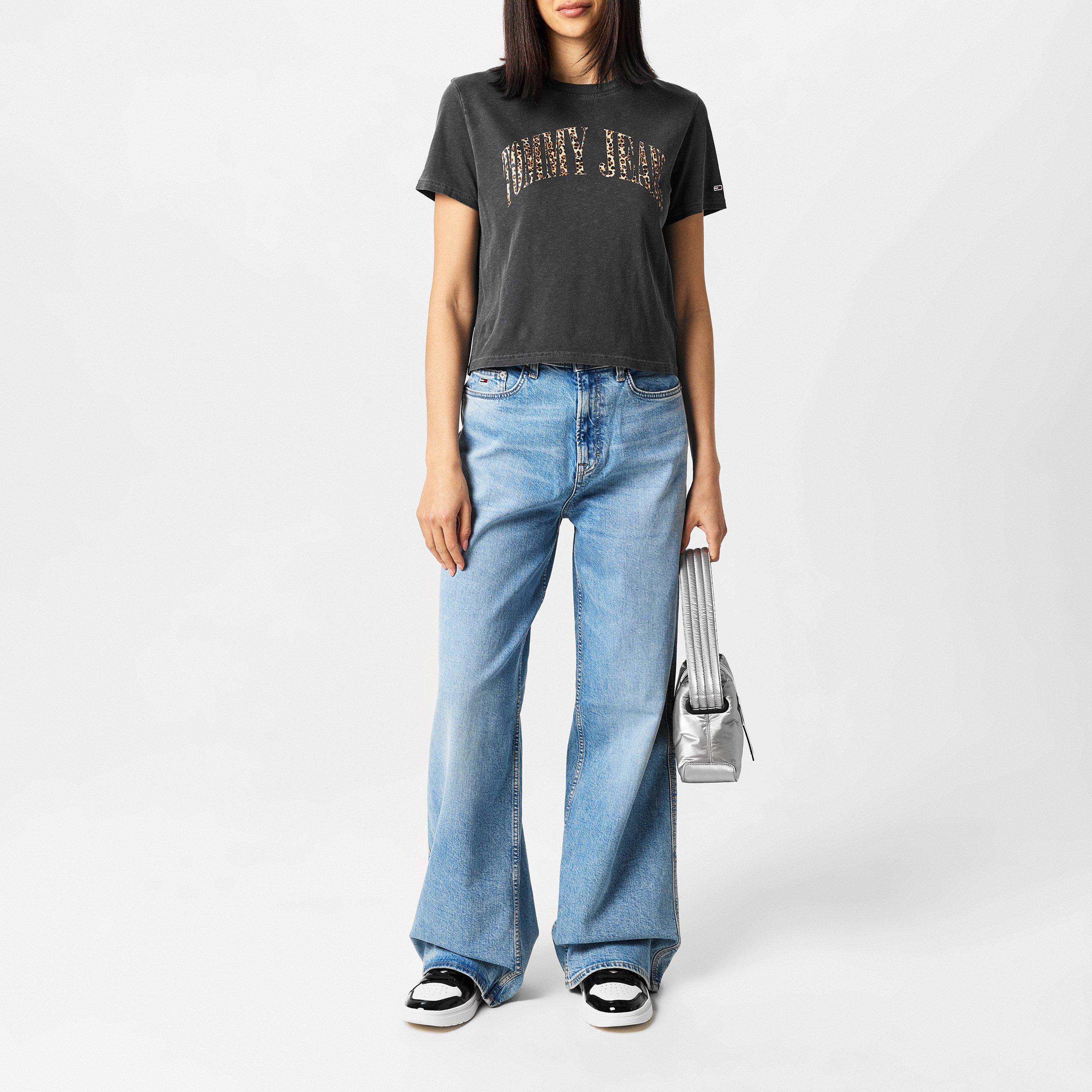 Tommy Jeans Classic Leopard Shot Sleeved Shirt