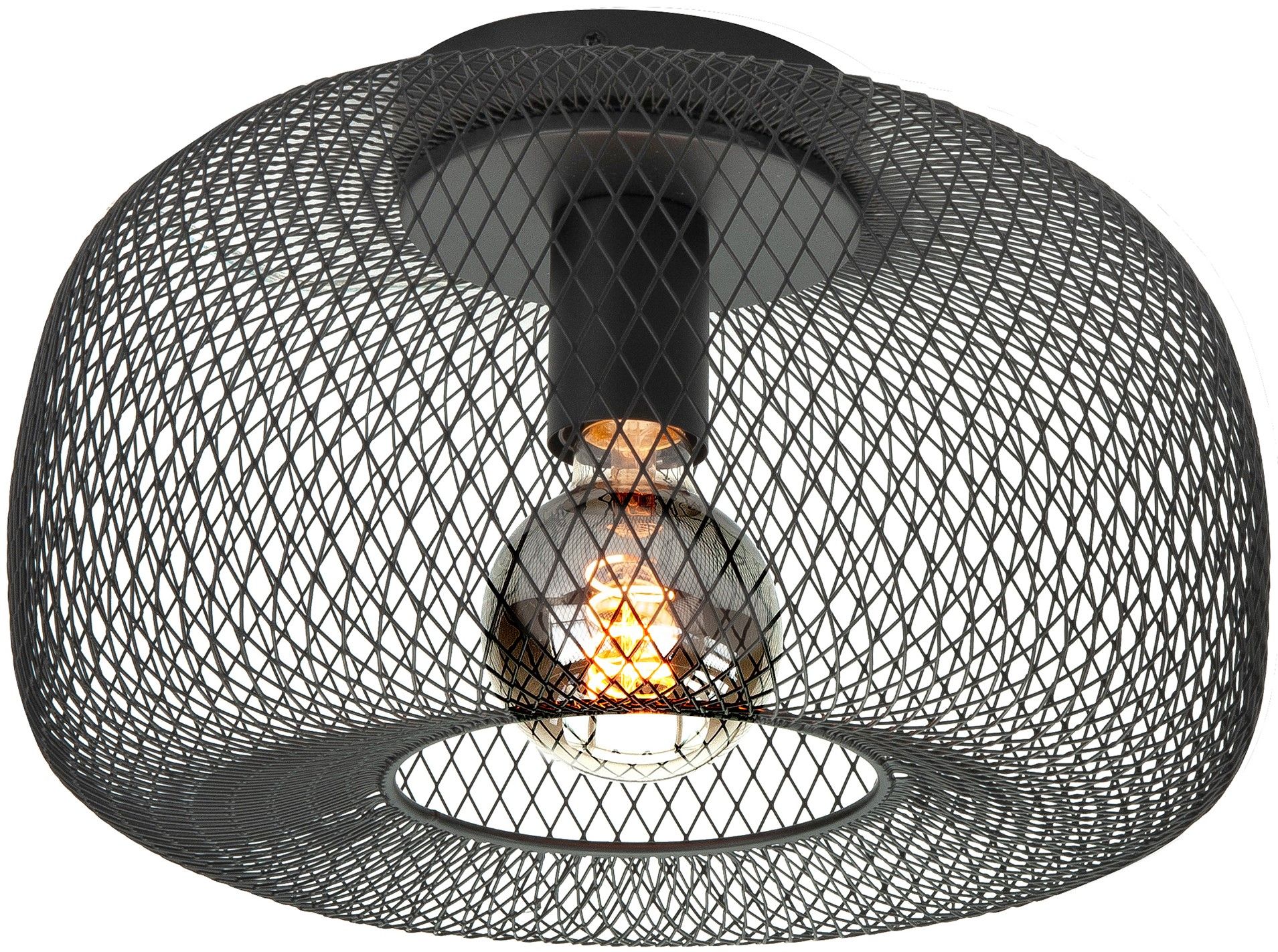Plafondlamp Zwart Honey ⌀32  x H20 cm