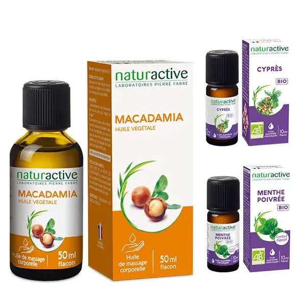 Kit de aromaterapia Naturative para má circulação nas pernas