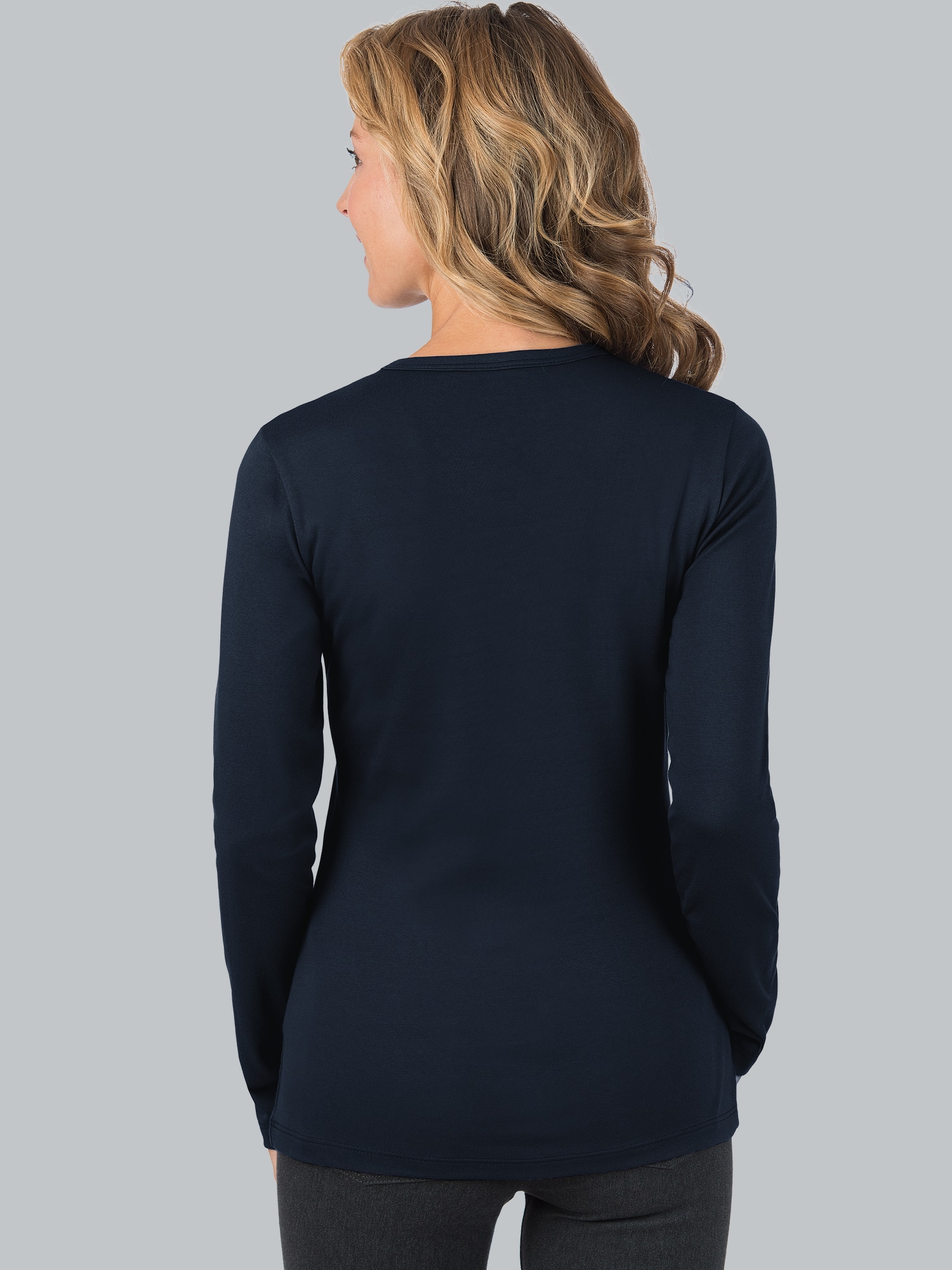 Langarmshirt Navy