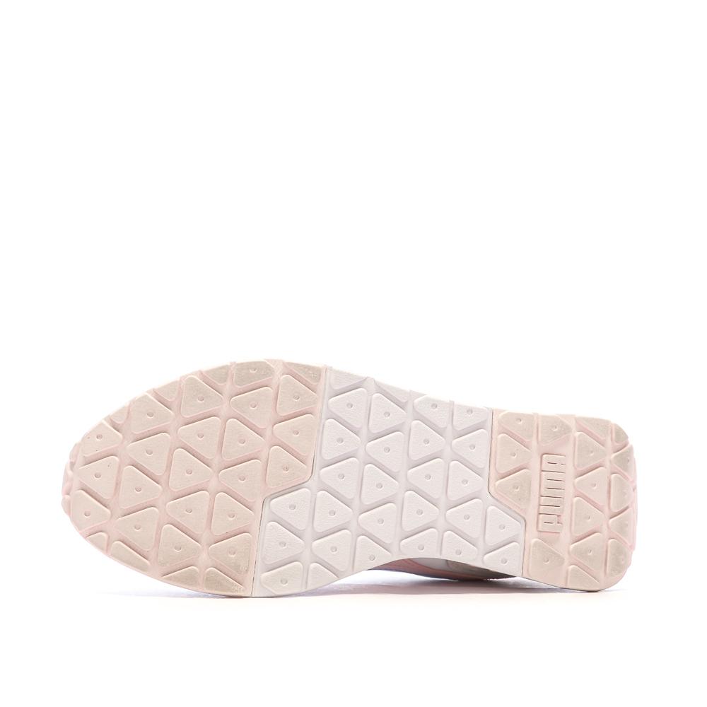 Puma Baskets Blanc/Rose Femme Puma R22