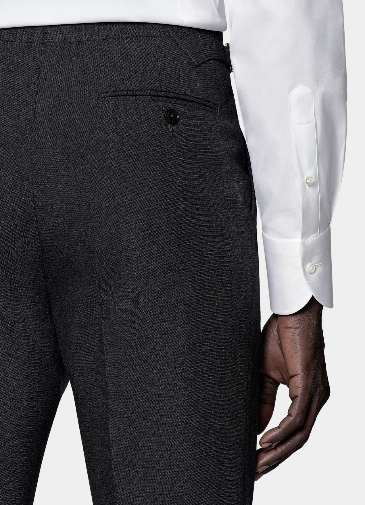 Pantalon Slim Leg Tapered gris foncé