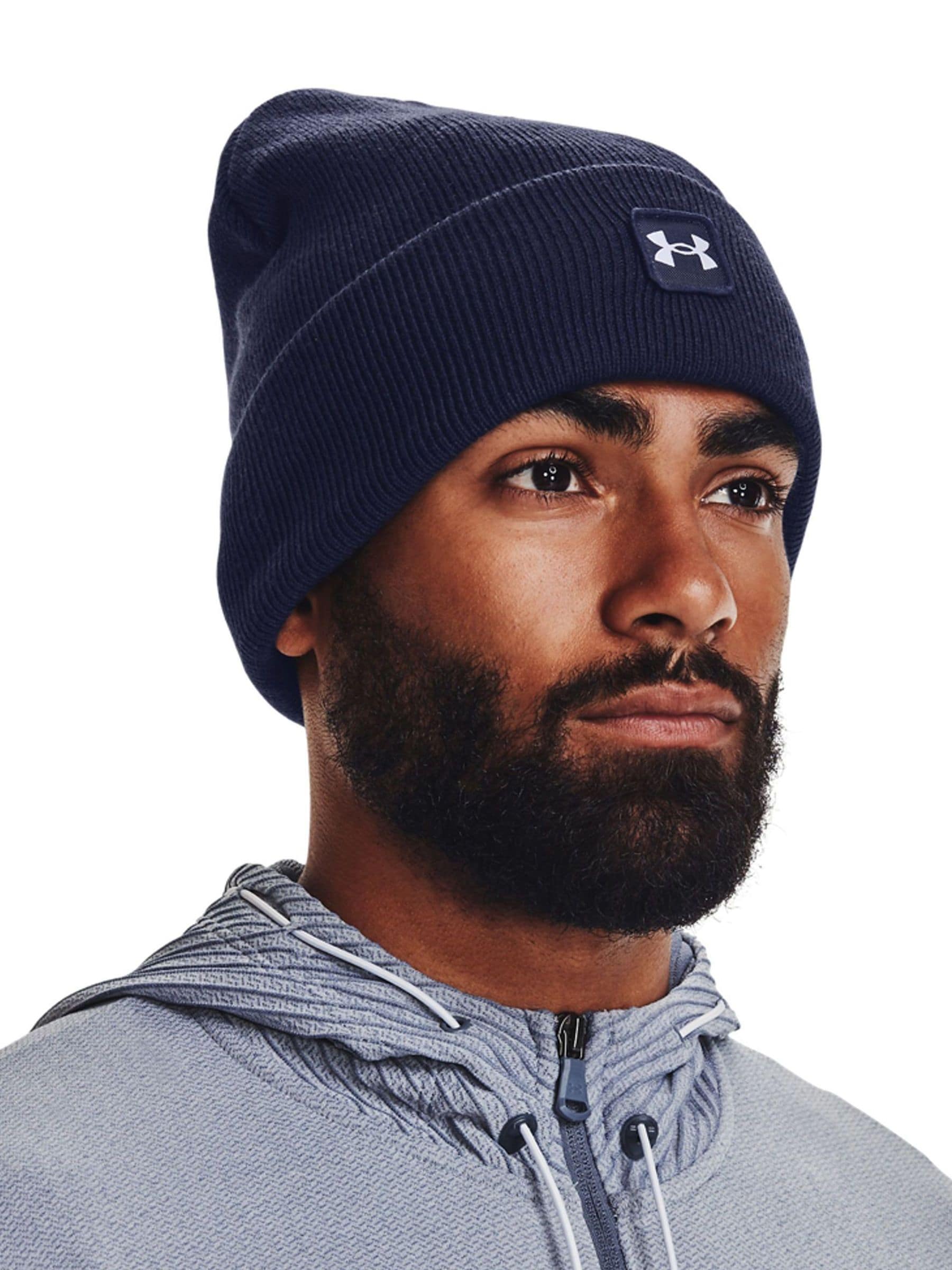 Blauw - Under Armour Half Time Muts met Omslag