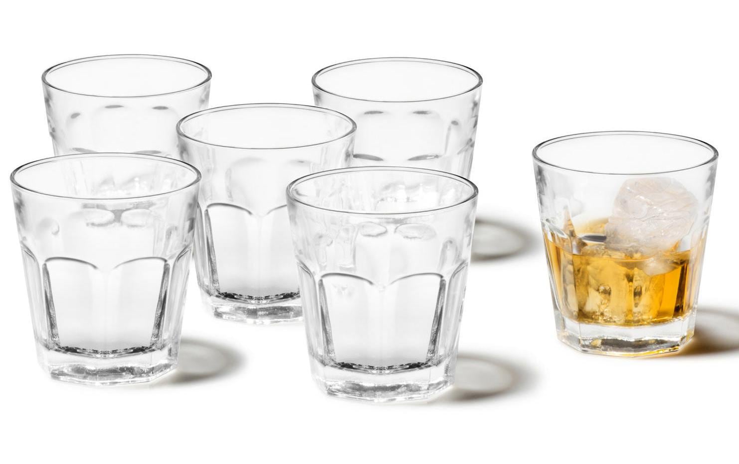 Whiskyglas Rock 250 ml, 6 Stück, TransparentWhiskybecher aus Klarglas