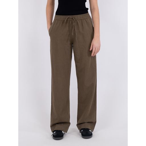 Neo Noir Sonar Linen Bukser, Army, 38