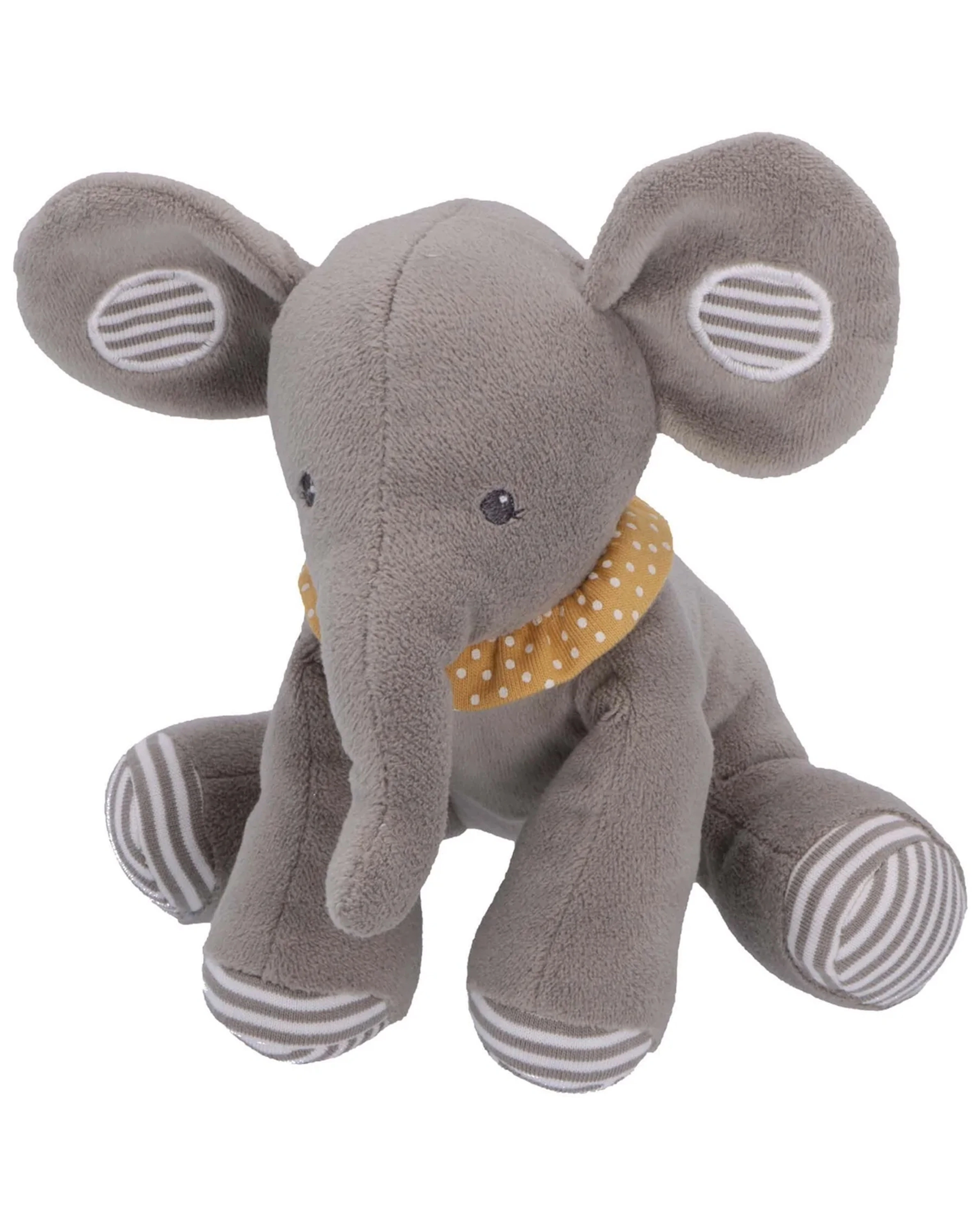 Kuscheltier LITTLE EDDY (17cm) mit Rassel in grau