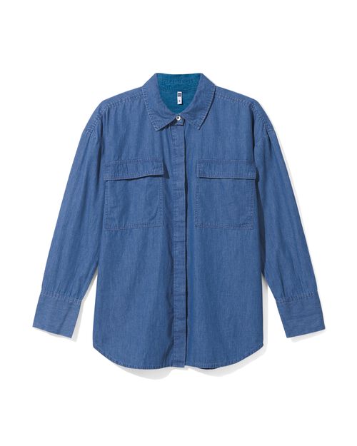 chemisier femme Kelsey bleu moyen