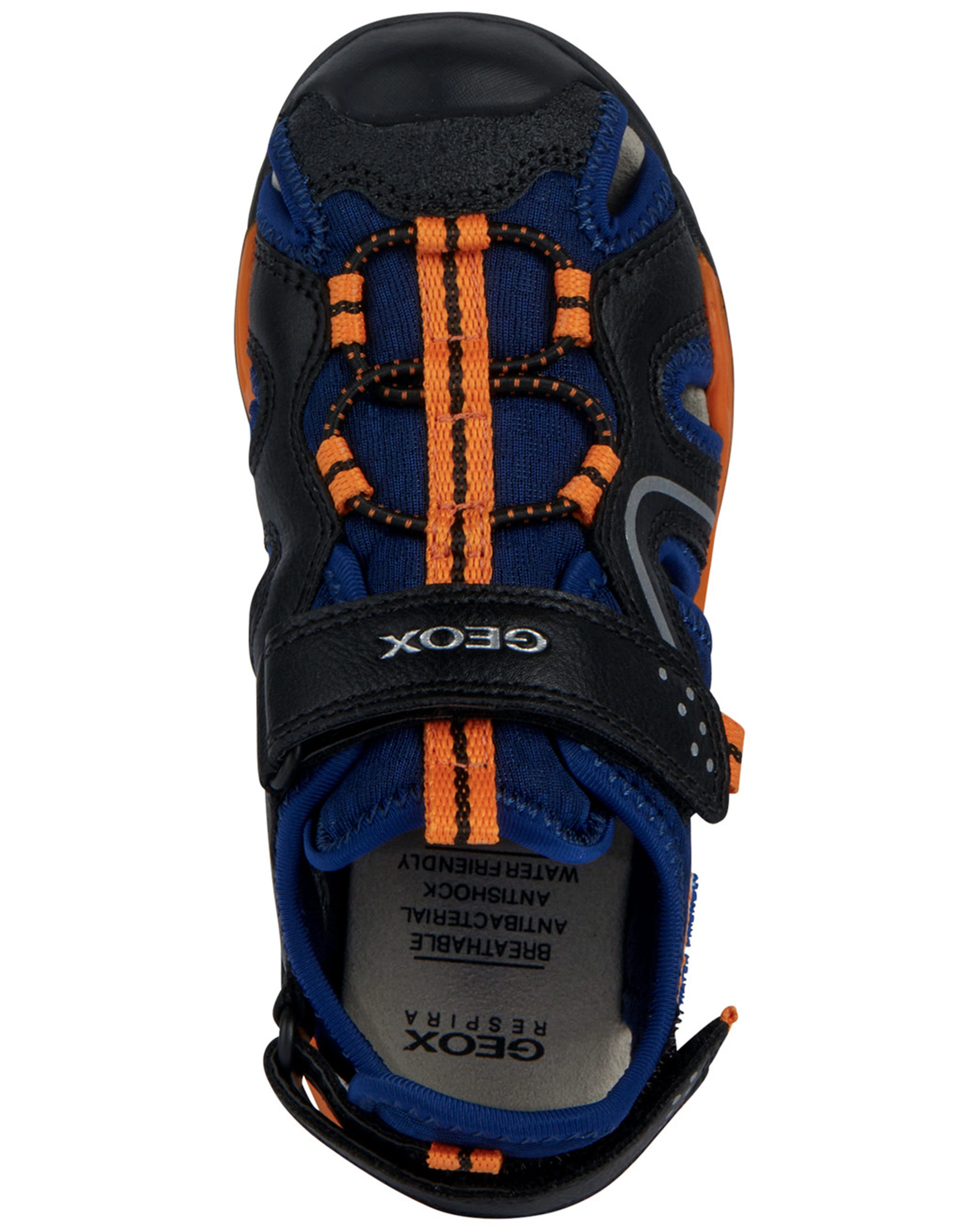 Trekking-Sandalen BOREALIS mit Zehenschutz in navy/orange